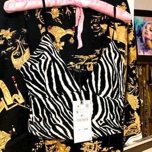Zebra Print Crop